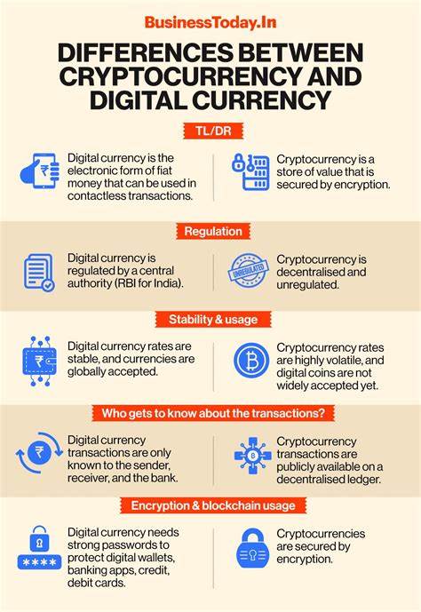 Difference Between Cryptocurrency and Digital Currency