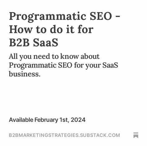 Programmatic SEO as Early-Growth Infrastructure for B2B SaaS Startups