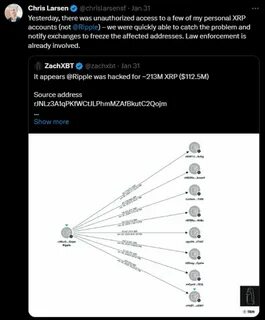 Ripple co-founder Chris Larsen losing over $100 million of XRP tied to LastPass hack, says ZachXBT - The Block