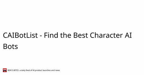Find the Best Character AI Bots | CAIBotList