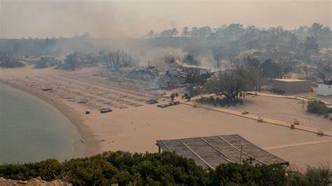 Greece Engulfed in Flames: Dozens of Wildfires Trigger Mass Evacuations 