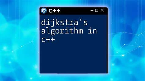 Mastering Dijkstra's Algorithm in C++ with CXXGraph