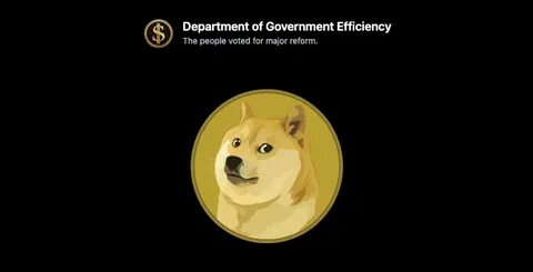 Dogecoin logo appears on new Department of Government Efficiency website - The Block