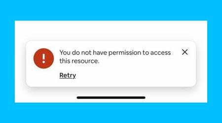 You don't have permission to access this resource
