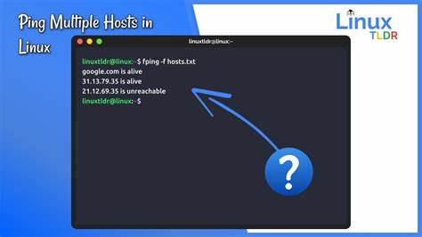 fping: ping multiple hosts