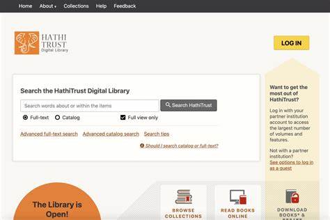 HathiTrust Digital Library – books online
