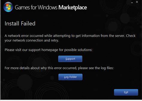 安装games for windows market place (gfwlive.setup.exe)时出现问题