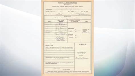 Trip to moon required Apollo 11 crew to sign US Customs declaration to enter US