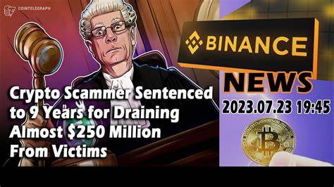 Crypto Scammer Sentenced to 9 Years for Draining Almost $250 Million From Victims - CryptoPotato