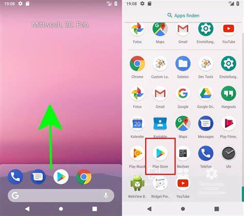 Google Play Store App öffnen