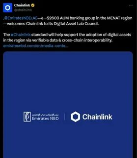 Emirates NBD welcomes Chainlink to Digital Asset Lab - ZAWYA