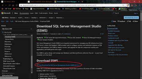 Download and Install SQL Server Management Studio (SSMS)