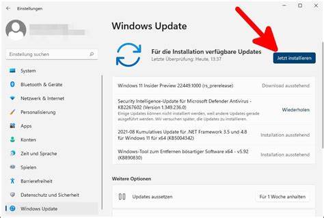 Windows Update: Nach Updates suchen und installieren