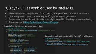 Xbyak – a JIT assembler for x86/x64 architectures