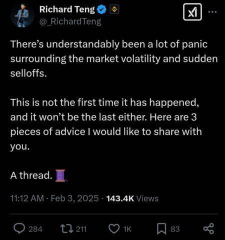How to Survive a Market Crash – Binance CEO’s Expert Tips
