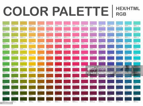 Farbtabelle - Farbtafel - Farbcodes