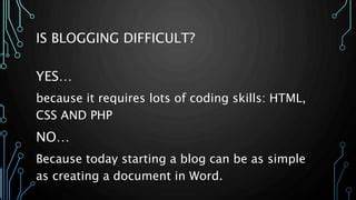 Coding Is Easy. Blogging Is Hard – Part I
