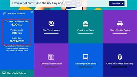 Nol Card Balance Check Online RTA Dubai 2024 | Gulfistan