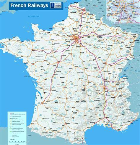 Map of French Railways and Trains