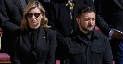 The reason why Volodymyr Zelensky didn't wear a suit to Pope Francis's funeral - Express.co.uk
