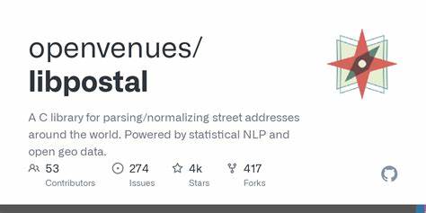 Libpostal: C library for parsing/normalizing street addresses around the world