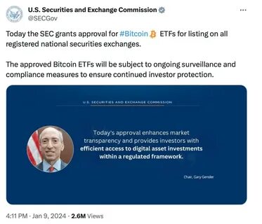SEC's X account compromised, used to spread false bitcoin announcement - The Record from Recorded Future News