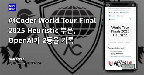 OpenAI model takes second place at AtCoder World Tour Finals Heuristic