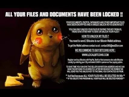 New DetoxCrypto Ransomware pretends to be PokemonGo or uploads a Picture of your Screen - BleepingComputer