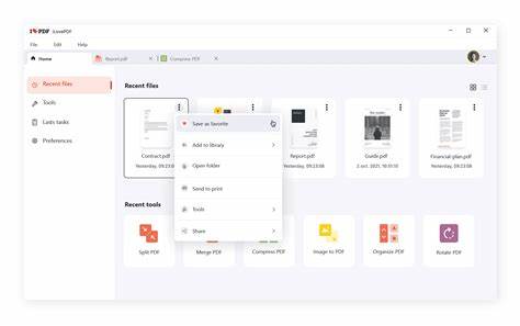 iLovePDF Desktop App. PDF Editor & Reader