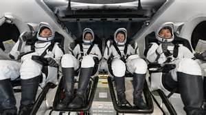 NASA retiree and crewmates splash down in Pacific after private ISS mission