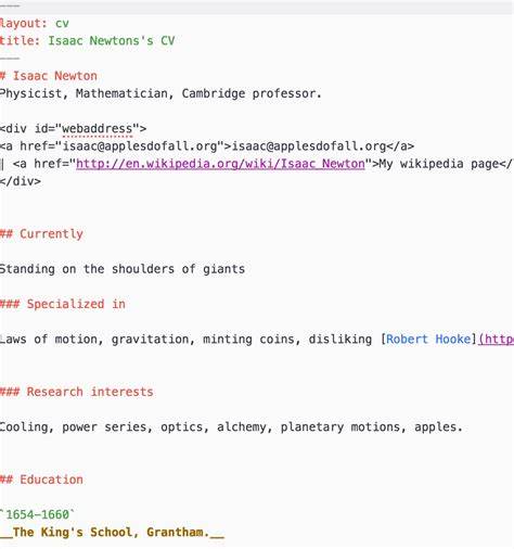 Convert a GitHub Markdown file to a pretty HTML CV