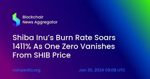 Shiba Inu's Burn Rate Soars, Removing 505 Million Tokens From Circulation - Benzinga