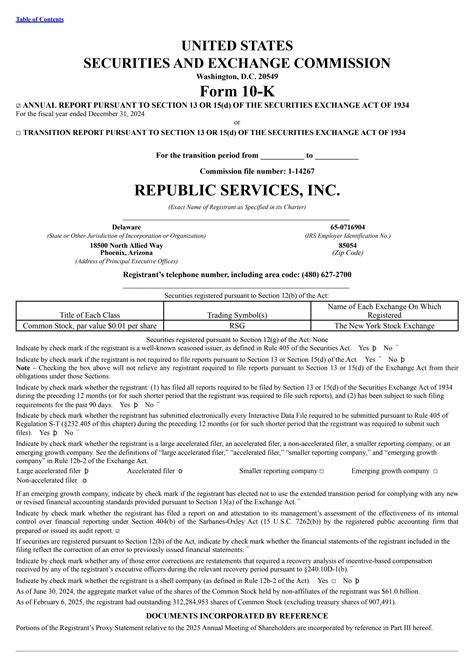 What You Need to Know Ahead of Republic Services' Earnings Release