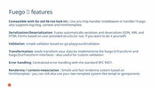 Fuego: The framework for busy Go developers