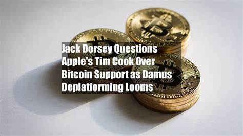 Jack Dorsey Questions Apple's Tim Cook Over Bitcoin Support as Damus Deplatforming Looms - CoinDesk