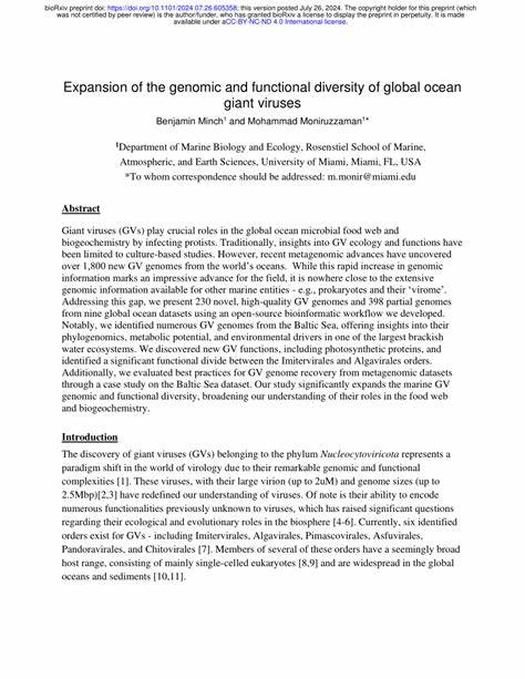 Expansion of the genomic and functional diversity of global ocean giant viruses