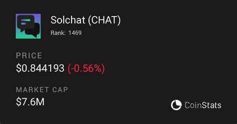 Solchat Price: CHAT Live Price Chart, Market Cap & News Today - CoinGecko Buzz