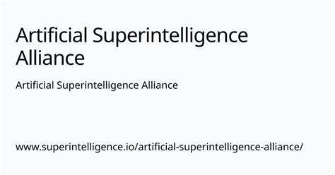 What is the Artificial Superintelligence Alliance (ASI)? - Securities.io