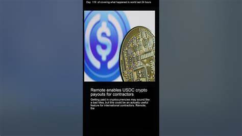 Remote enables USDC crypto payouts for contractors