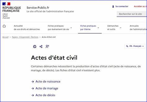 Archives en ligne: impossible accéder aux actes état civil
