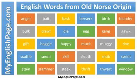 Old norse roots of English words