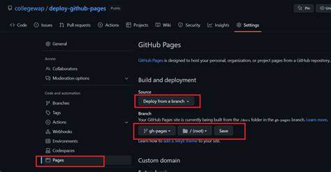 GitHub Pages Deploy Action