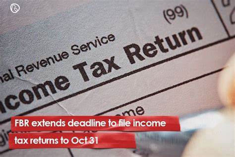 FBR extends deadline for filing tax returns till 31st October