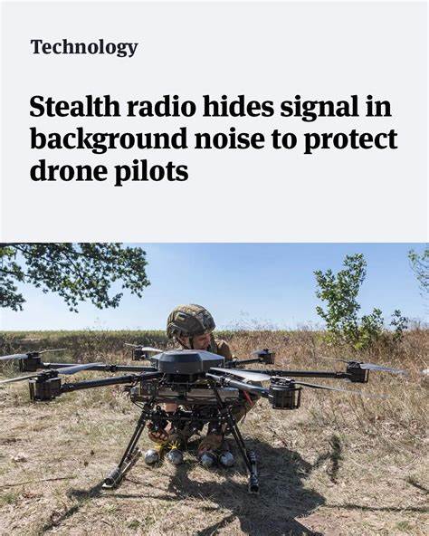 Stealth radio hides signal in background noise to protect drone pilots