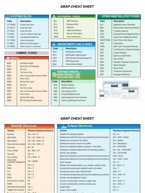 Ultimate ABAP Cheatsheet