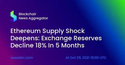 Ethereum supply crisis? Exchange reserves plummet to 9-year low - Cryptopolitan