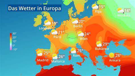 Wettervorhersage Europa Wetterlage und Temperaturen