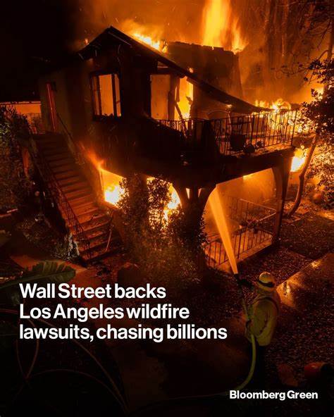 Wall Street Backs Los Angeles Wildfire Lawsuits, Chasing Billions