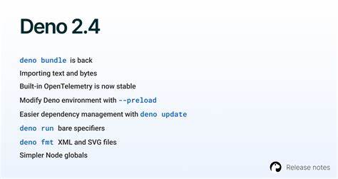 Deno 2.4