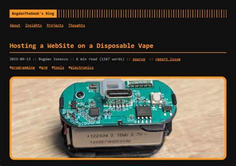 Hosting a WebSite on a Disposable Vape